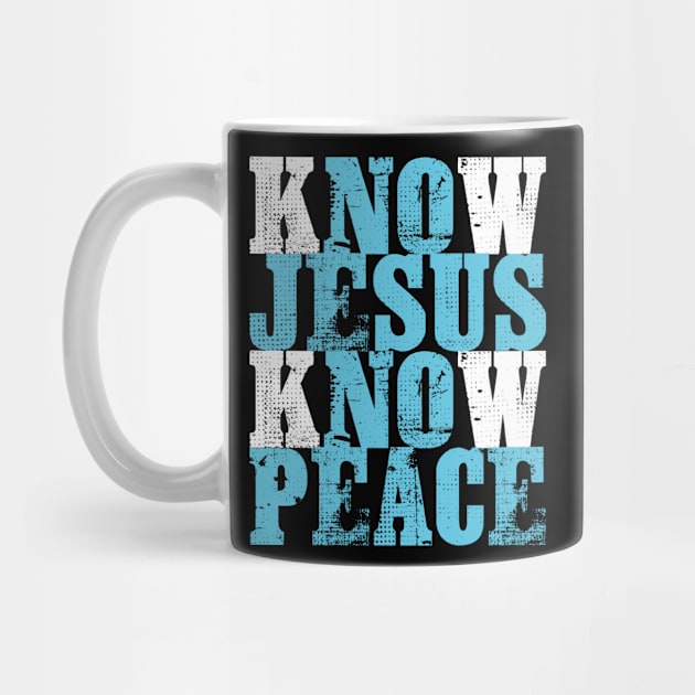 Jesus Know Peace Christian Gift Print Know Religious God Product by Linco